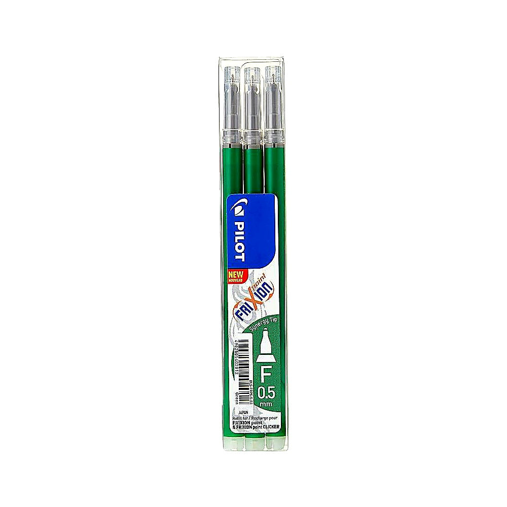 Pilot Frixion Point Ersatzminen 0.5mm grün radierbar 3er Set Tintenroller