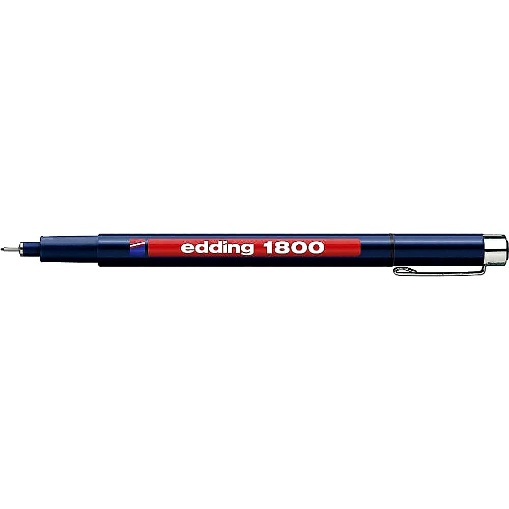 Edding 1800 Präzisionsfeinschreiber 0,25mm, Fineliner Skizzen, Notizen