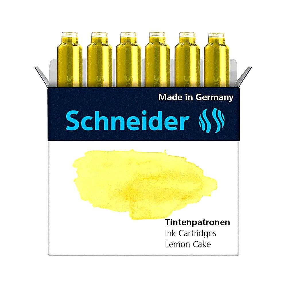 Schneider Pastell Tintenpatrone 6 Stück Ersatzpatrone Pastell Farben