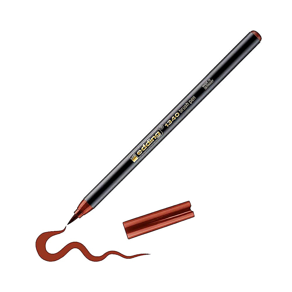 Edding 1340 Pinselstift, flexible Spitze, Filzstift Handlettering & Malen