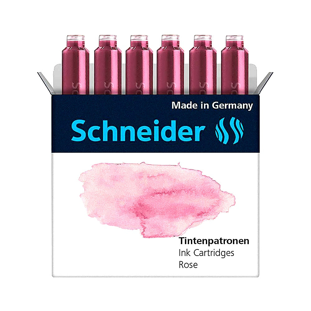 Schneider Pastell Tintenpatrone 6 Stück Ersatzpatrone Pastell Farben