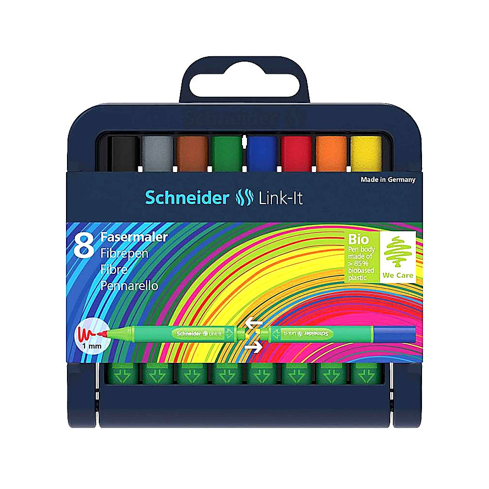 Schneider Novus Faserschreiber 1.0mm 8er Box Fasermaler Schule Büro