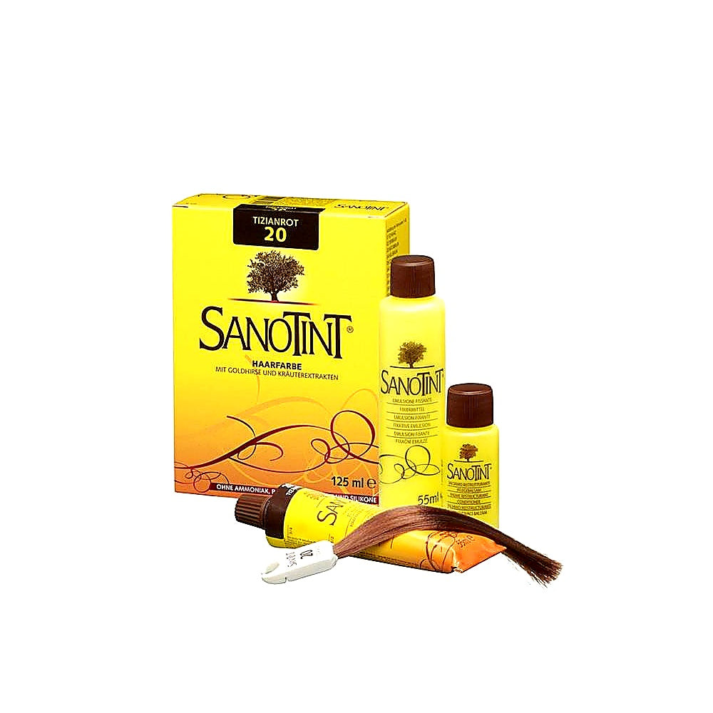 Sanotint Haarfarbe permanente Haarcoloration schonende Formel