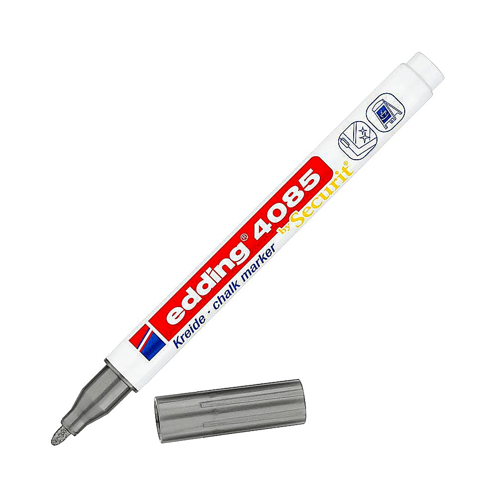 Edding 4085 Kreidemarker, Rundspitze 1–2mm, abwischbar, Fenster & Tafel