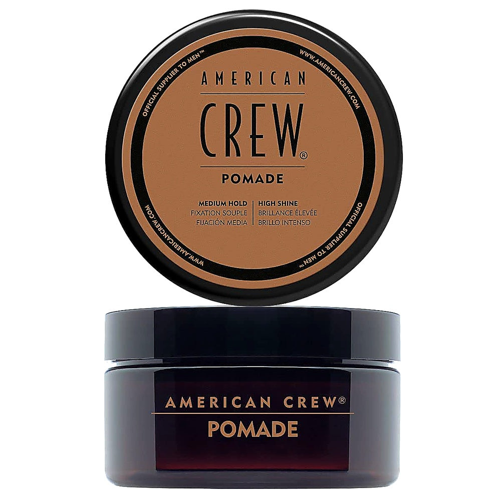 American Crew Pomade 85g, mittlerer Halt, Glanz, wasserbasiert