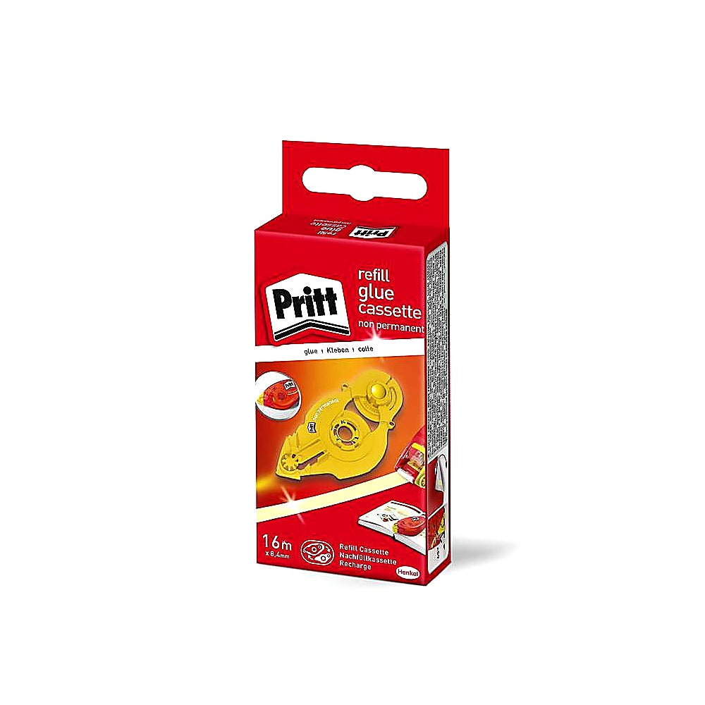 Pritt Nachfüllkassette für Kleberoller Refill 8.4mm 16m gleichmäßige Klebkraft