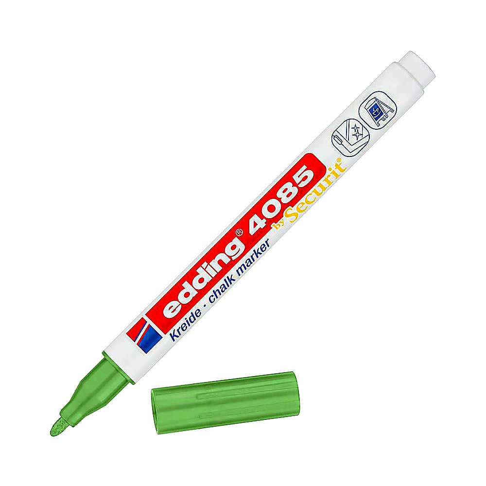 Edding 4085 Kreidemarker, Rundspitze 1–2mm, abwischbar, Fenster & Tafel