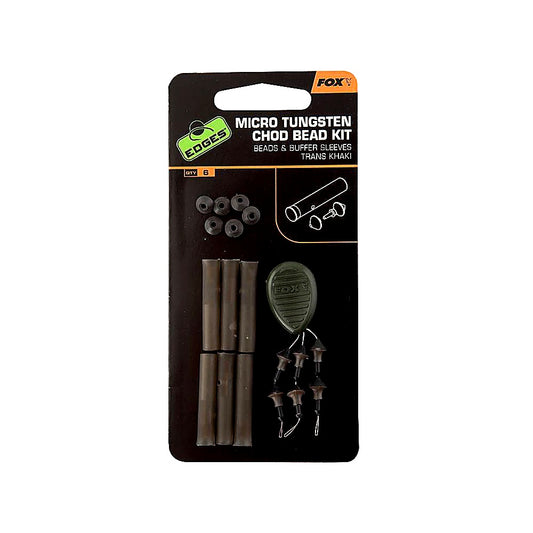 Fox Edges Micro Chod Bead Kit Trans Khaki, Karpfenmontage