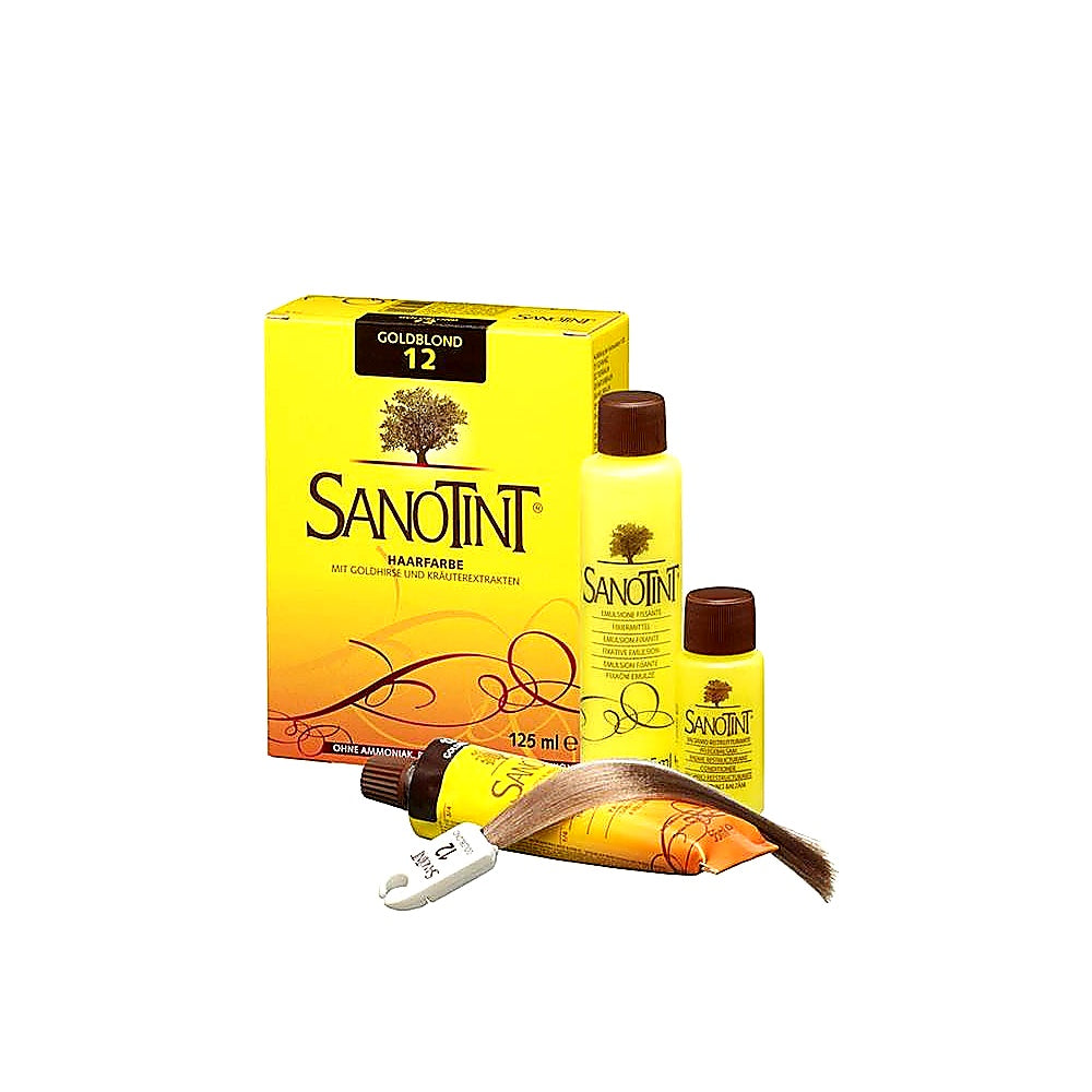 Sanotint Haarfarbe permanente Haarcoloration schonende Formel