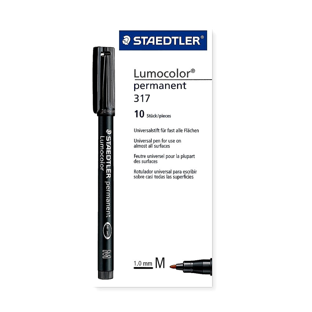 Staedtler Lumocolor Folienstift permanent 10er Set M Folien Overhead