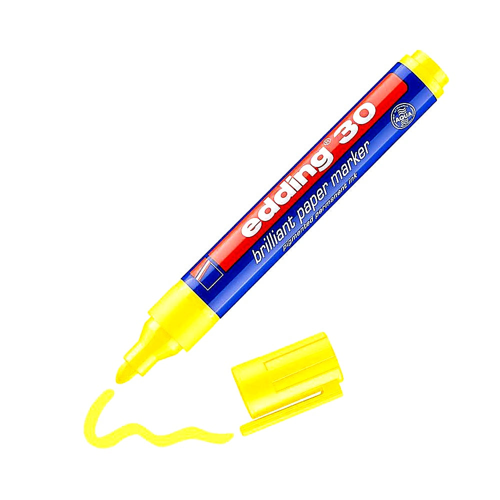 Edding 30 Brillant-Papiermarker, wasserfest, Rundspitze 1,5–3mm, Papiermarker