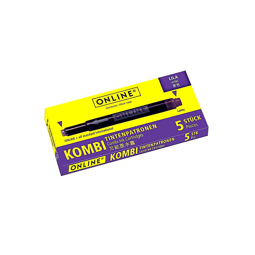 Online Kombi-Tintenpatronen 5 Patronen Universal passend für viele Füller Modelle