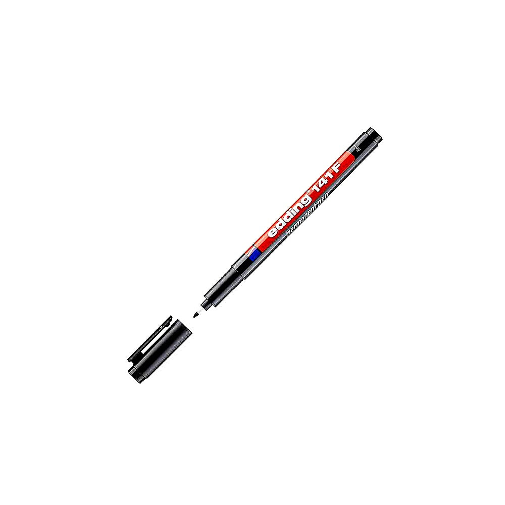 Edding 141 F Permanenter Folienschreiber 0,6mm, Glas & Folien Marker