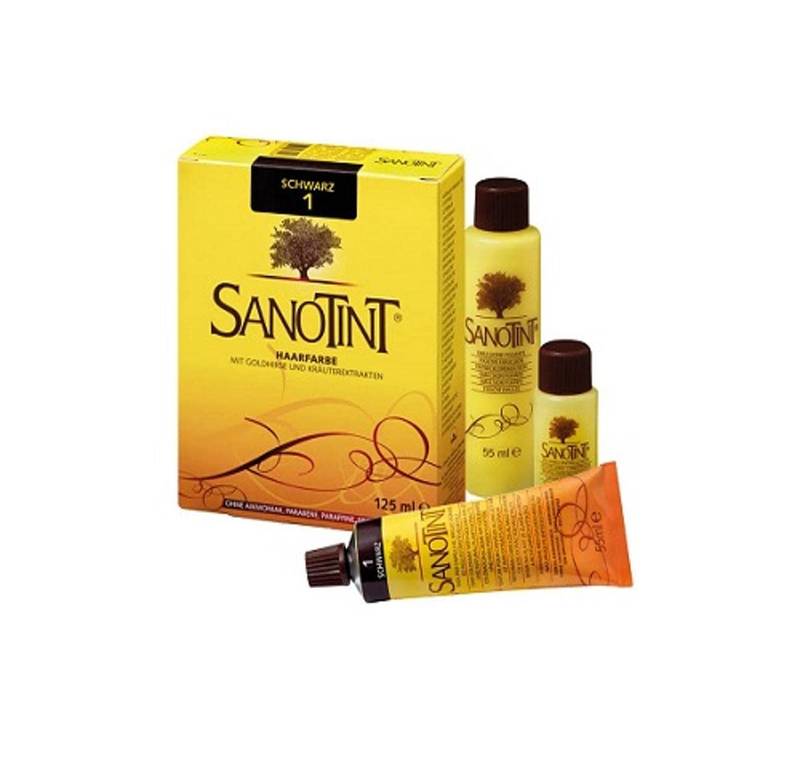 Sanotint Haarfarbe permanente Haarcoloration schonende Formel