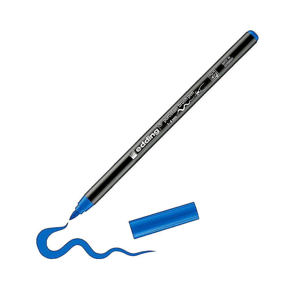 Edding 4200 Porzellan-Brushpen, Stift für Porzellanmalerei & Keramik