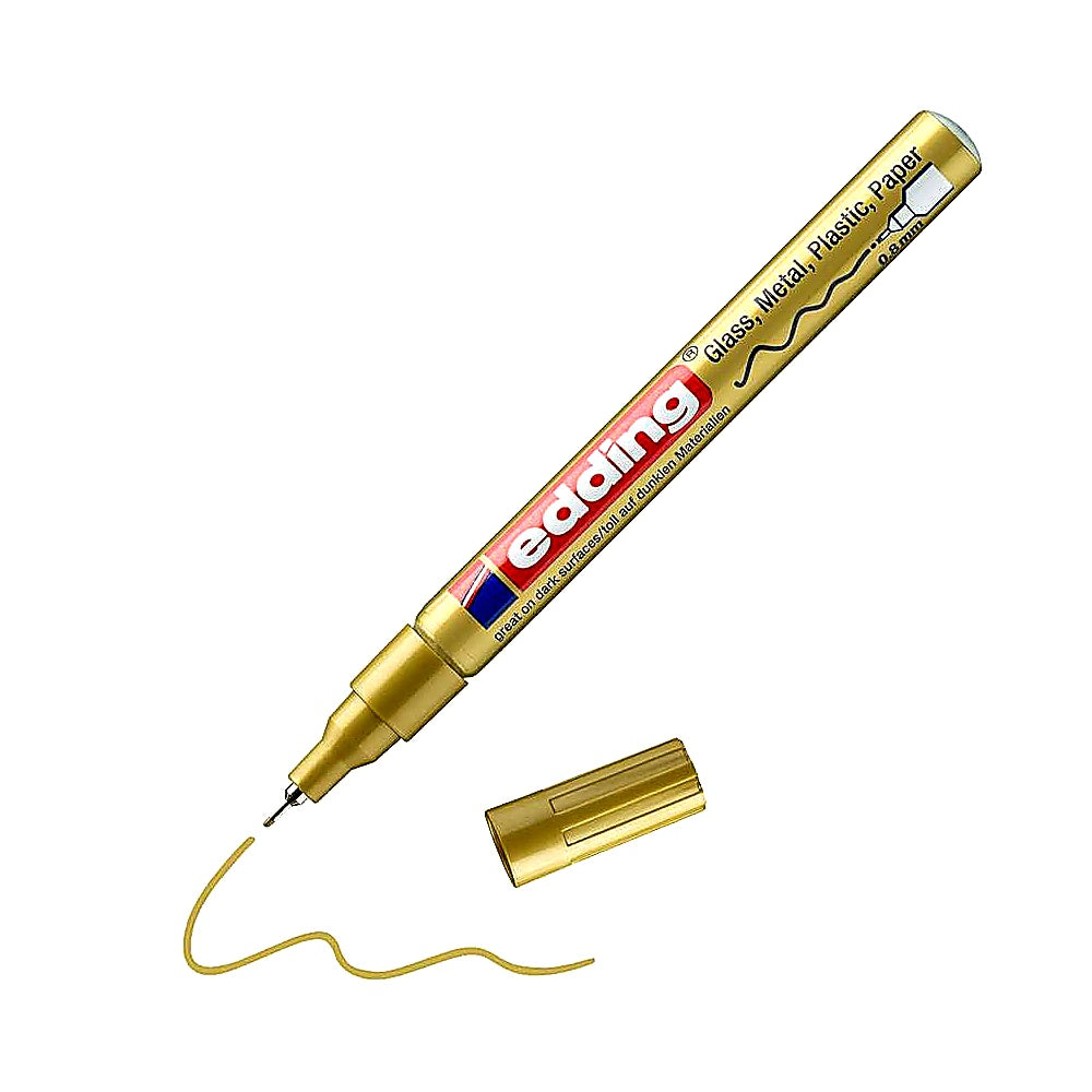 Edding 780 Glanzlackmarker, Extrafeine Spitze 0,8mm, wasserfest, deckend