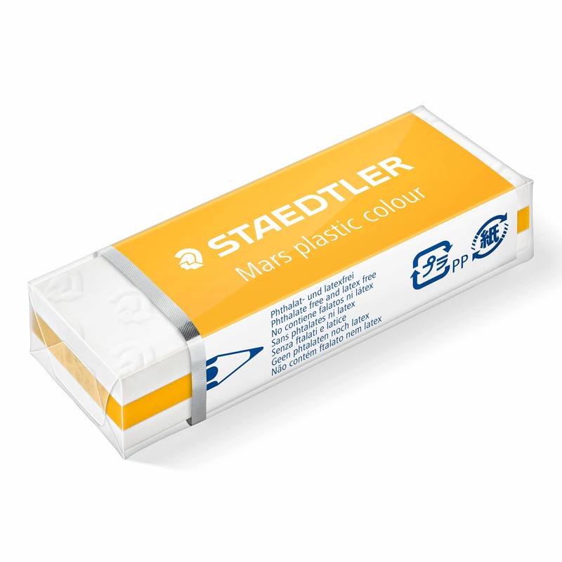 Staedtler Mars Plastic Radierer colour Radiergummi farbig sauber Radieren
