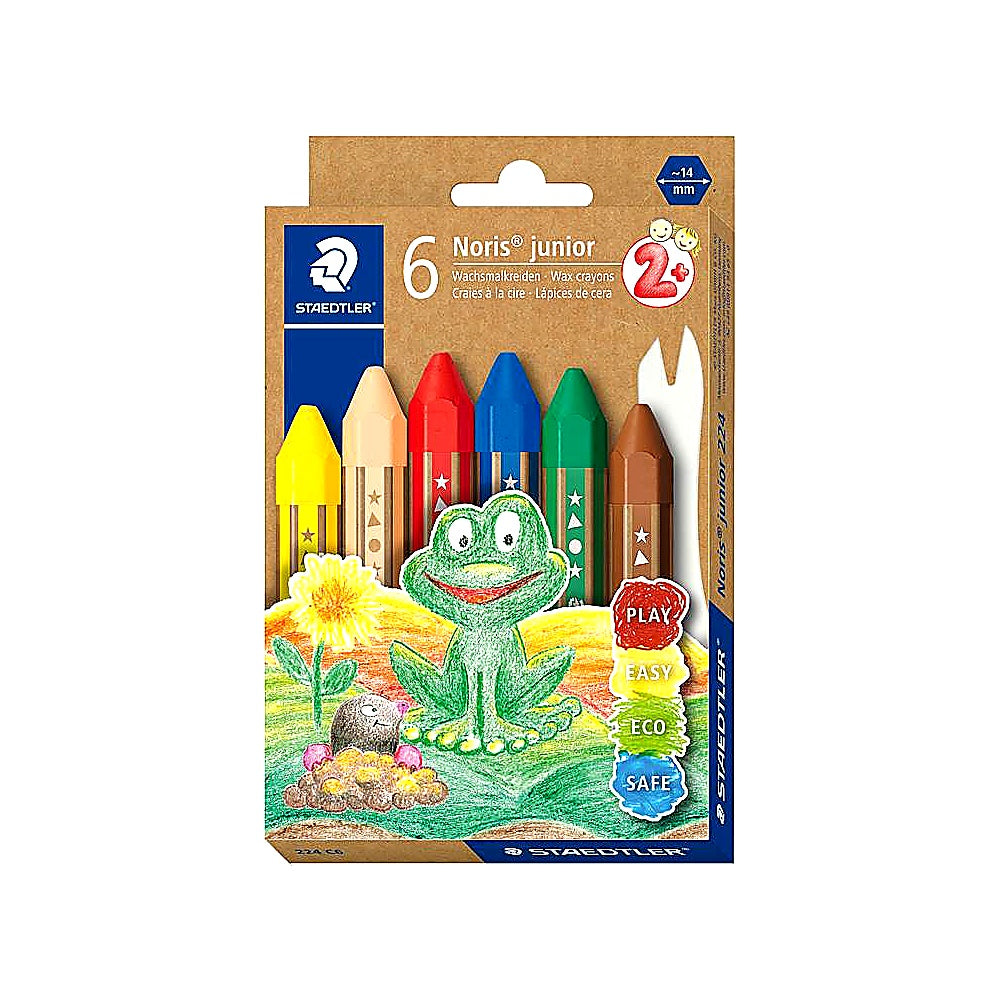 Staedtler Noris Junior Wachsmalkreide kindgerecht farbig