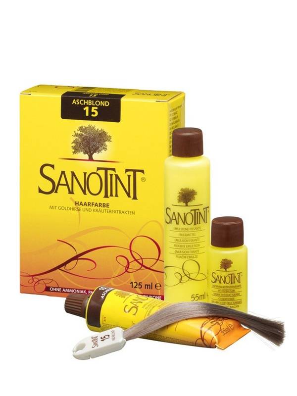 Sanotint Haarfarbe permanente Haarcoloration schonende Formel