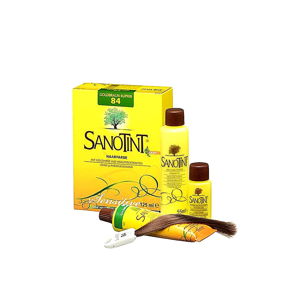 Sanotint Haarfarbe permanente Haarcoloration schonende Formel