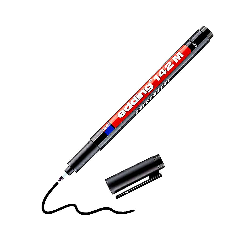 Edding 142 M Permanenter Folienschreiber 1mm, Glas & Folien Marker