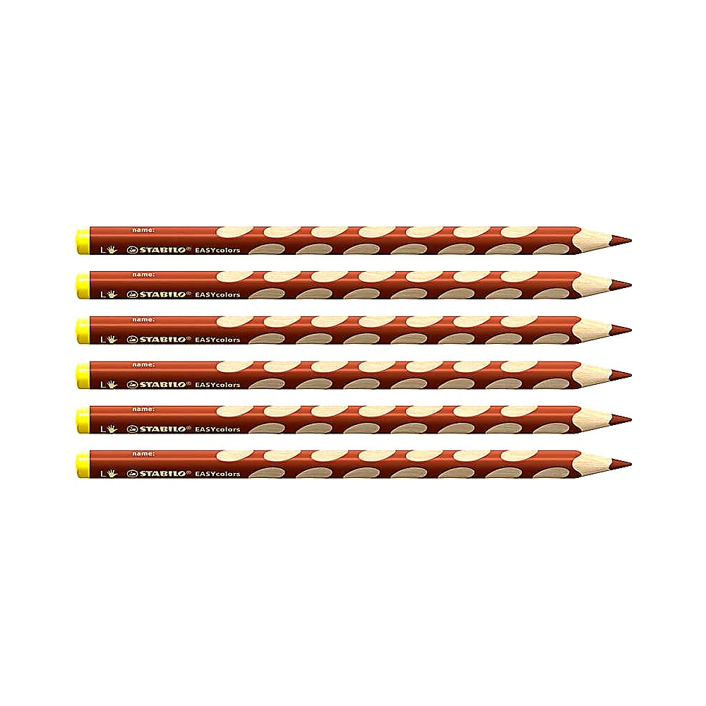 STABILO Buntstift Linkshänder EASYcolors 6er Set hellbraun