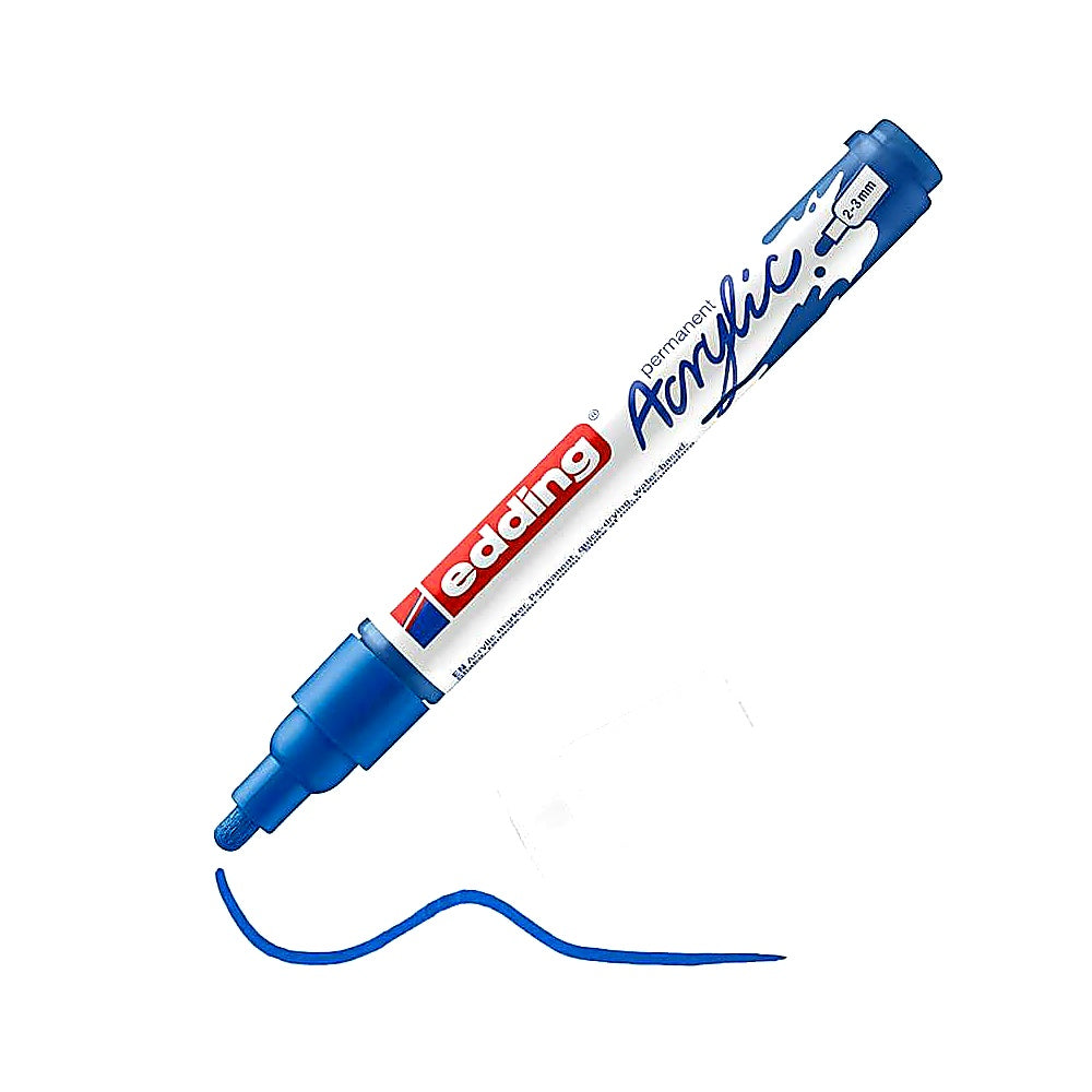 Edding 5100 Acrylmarker medium, Rundspitze 2–3 mm, wasserfest, Leinwand & Holz