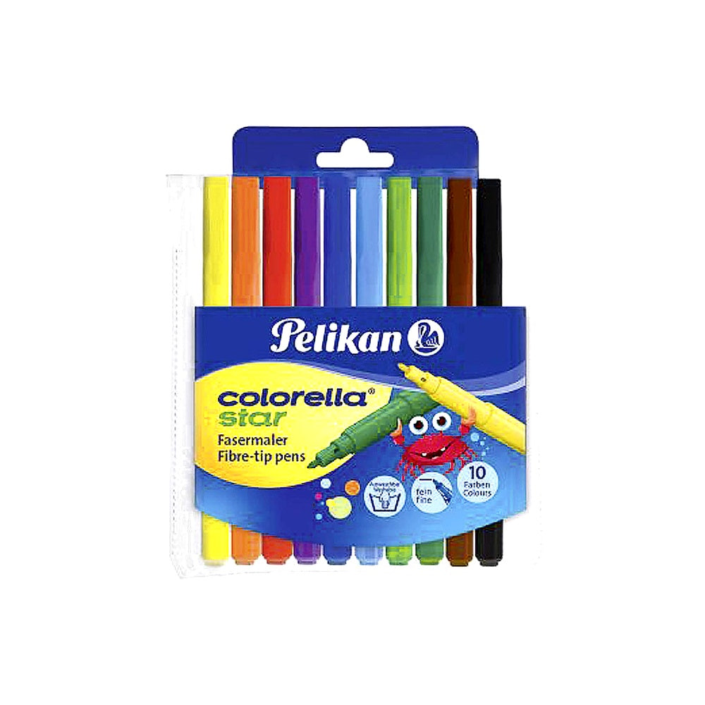 Pelikan 814485 Faserschreiber Colorella Star 302 10 Stifte im Etui