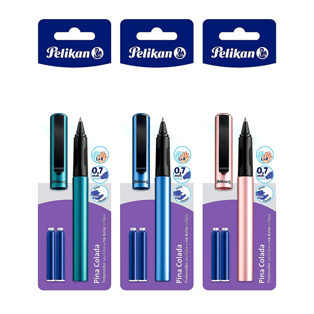 Pelikan Tintenroller Pina Colada blau farbiges Schreiben stylisch komfortabel