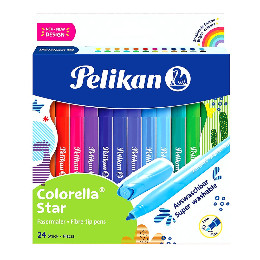 Pelikan Fasermaler Colorella Star C 302 24 stück in Faltschachtel