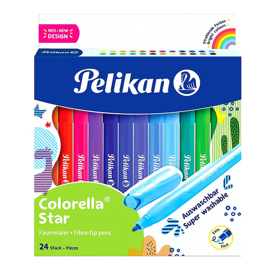 Pelikan Fasermaler Colorella Star C 302 24 stück in Faltschachtel