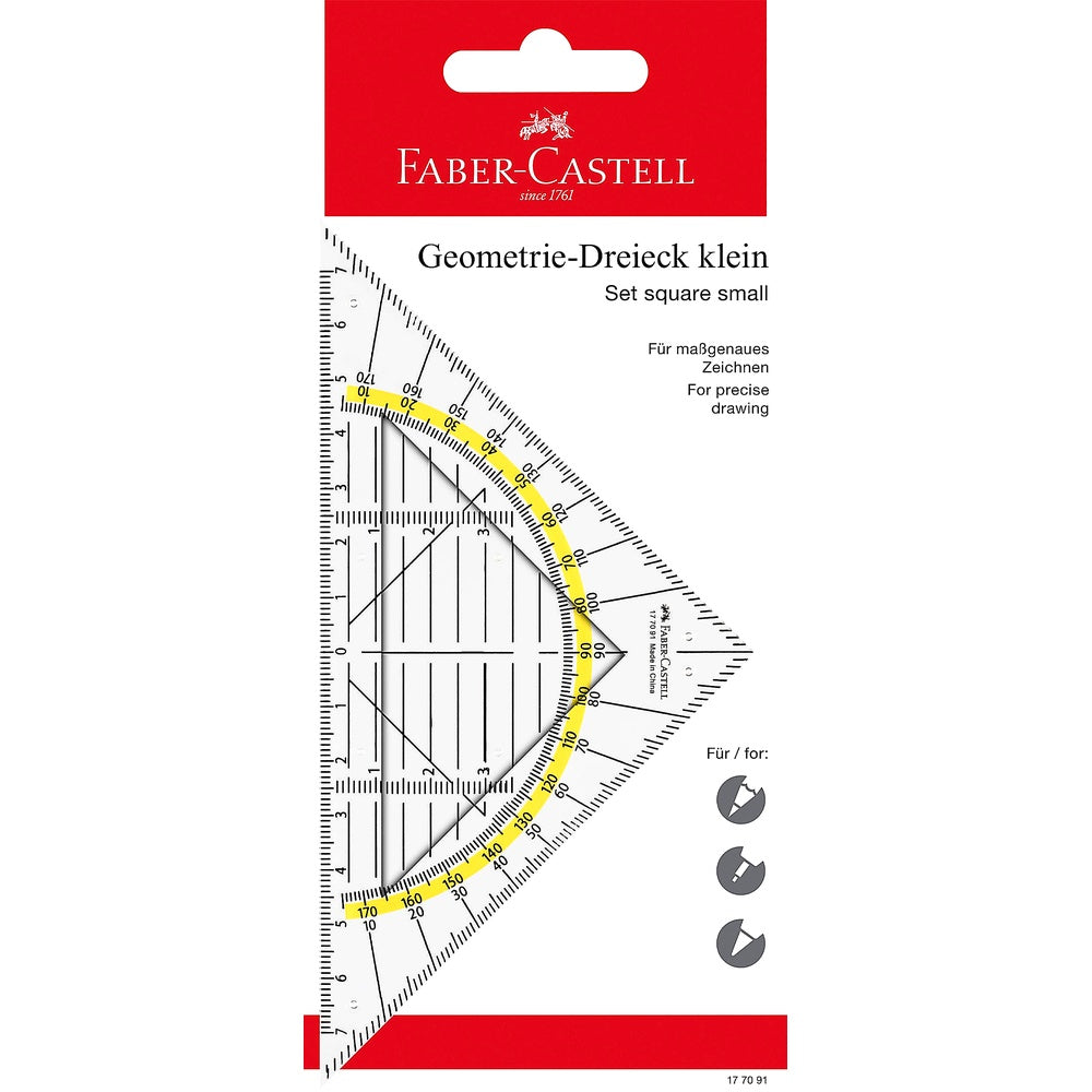 Faber-Castell 177091 - Geometrie-Dreieck klein 14 cm