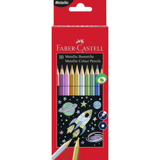 Faber Castell Buntstift Metallic Buntstifte 10er, Butnstifte Set