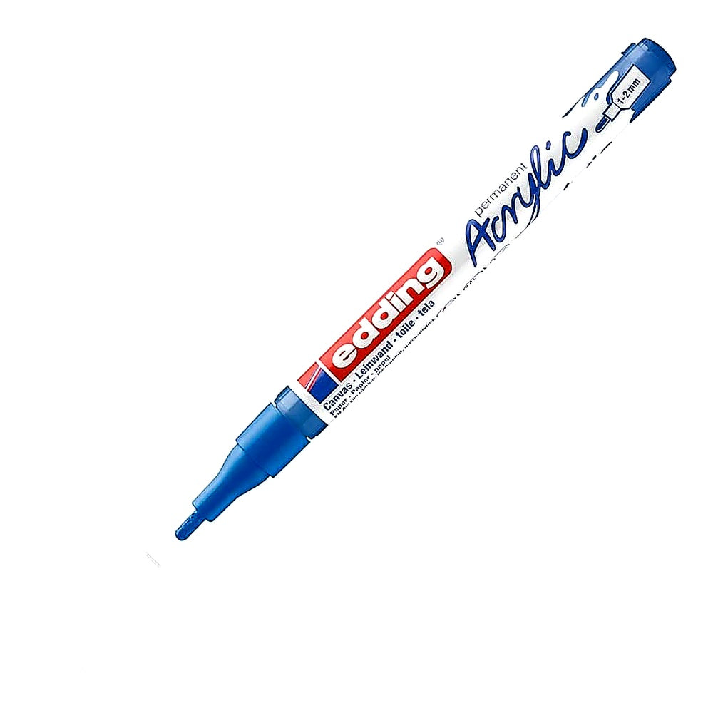 Edding 5300 Acrylmarker fein, Rundspitze 1–2 mm, wasserfest, Leinwand & Holz