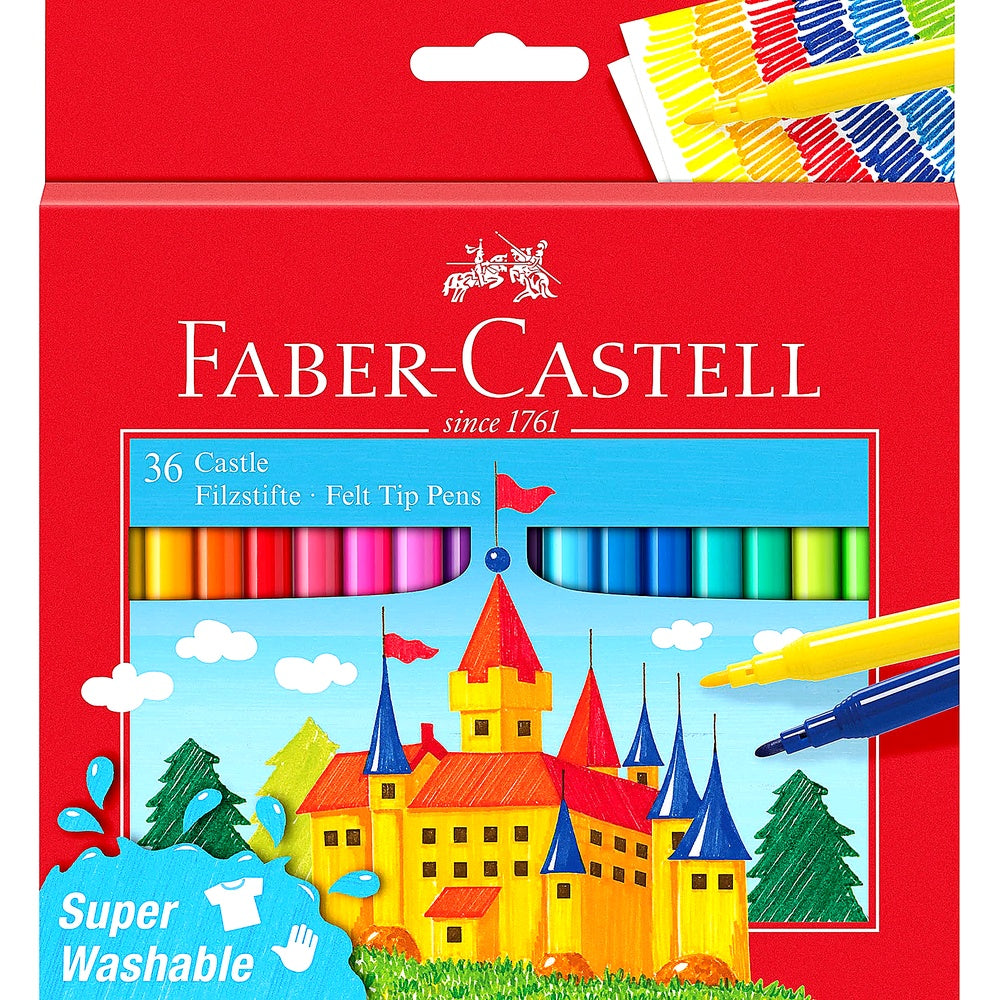 FABER-CASTELL 554203 - Filzstift Castle 36er Kartonetui