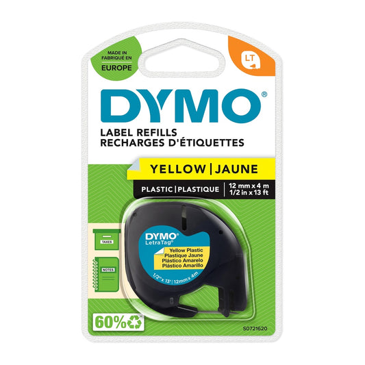 DYMO Original LetraTag Etikettenband 12 mm x 4 m selbstklebendes