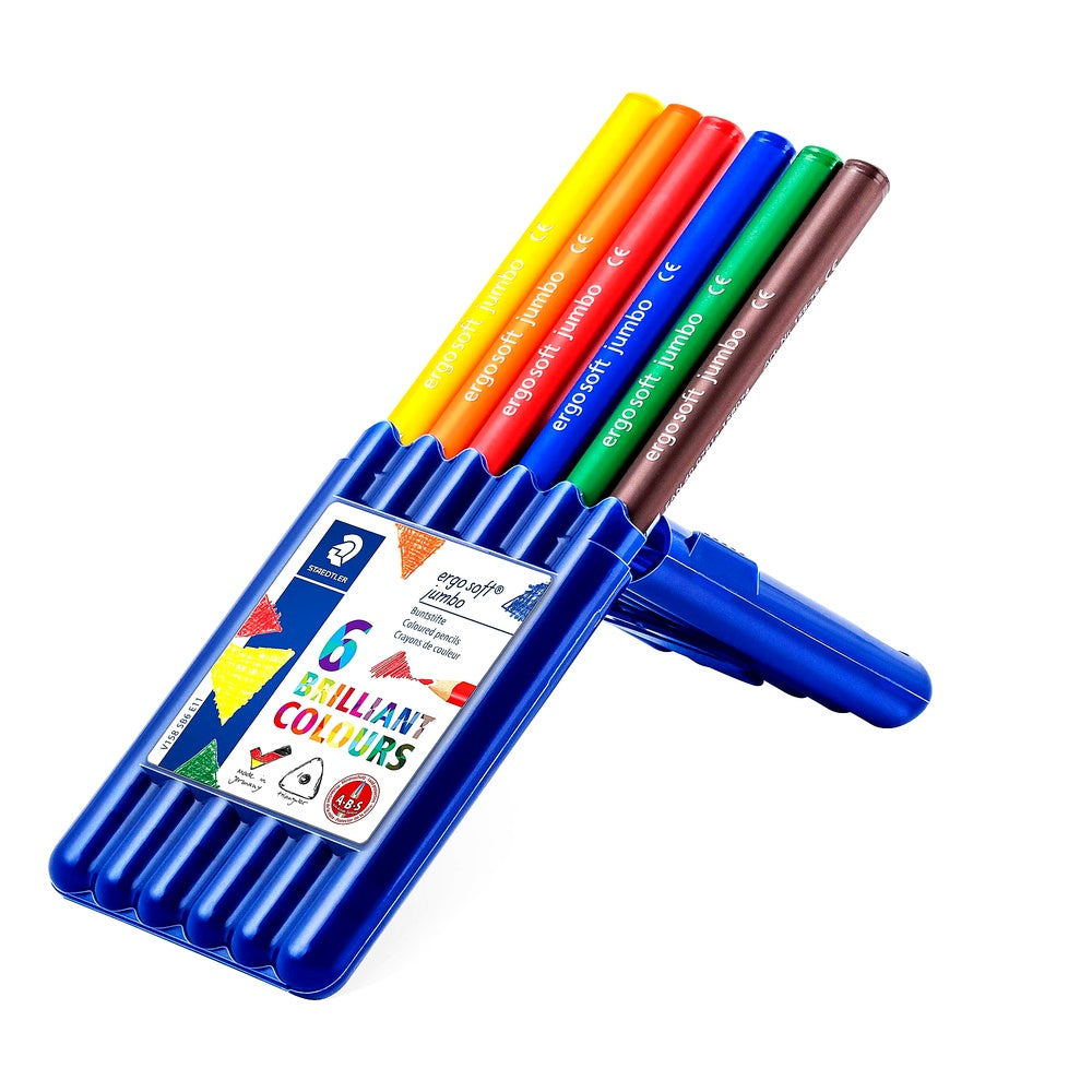 STAEDTLER 158 SB6 - ergo soft jumbo Farbstift 4 mm 6 Stück in aufstellbarer box