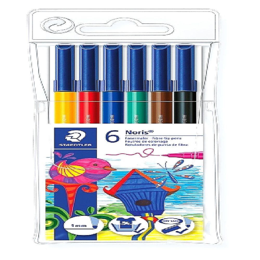 Staedtler Staedtler 326 WP6 Noris Club Fasermaler 6 Stück im Weichplastiketui