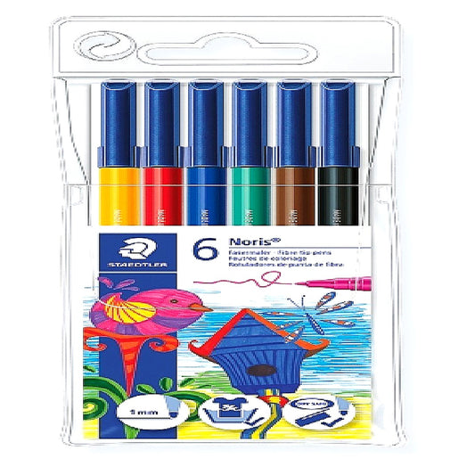 Staedtler Staedtler 326 WP6 Noris Club Fasermaler 6 Stück im Weichplastiketui
