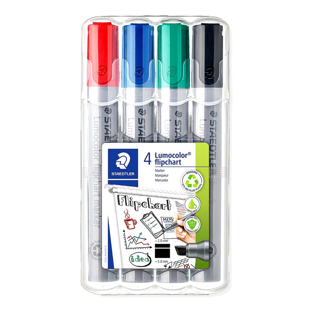 STAEDTLER Lumocolor 356 B WP4 Flipchart-Marke nachfüllbar STAEDTLER Box 4