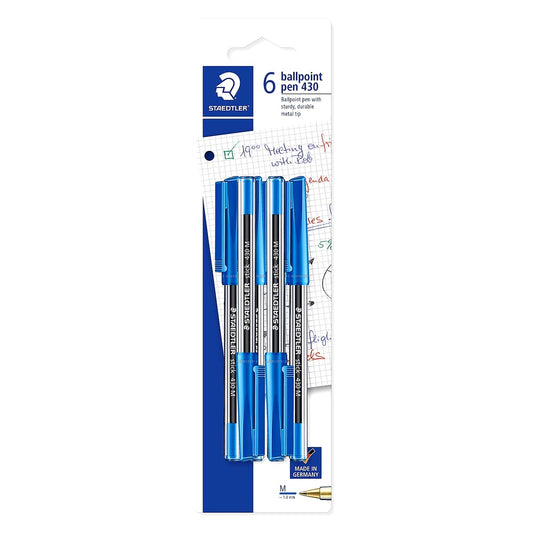 STAEDTLER 430 M3BK6 stick Kugelschreiber Linienbreite M 0.45 mm 6 Stück auf