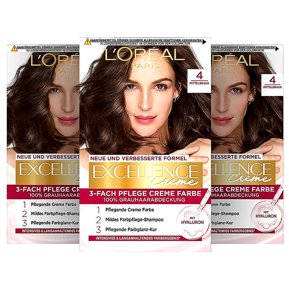 L'Oréal Paris Permanente Haarfarbe 100% Grauhaarabdeckung Haarfärbeset
