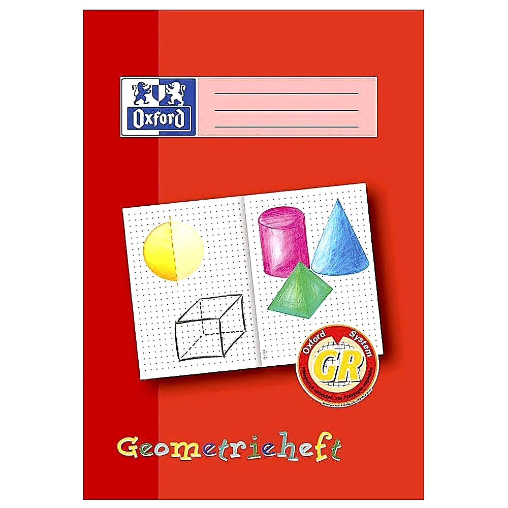 Oxford 100050109 Schreiblernheft LIN GR - A4 16 Blatt 90g/qm Geometrieheft