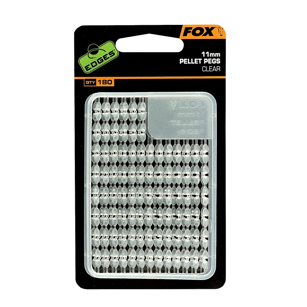 Fox Edges Pellet Pegs Stopper 13mm für Pellets, Karpfenangeln, 8 Stück