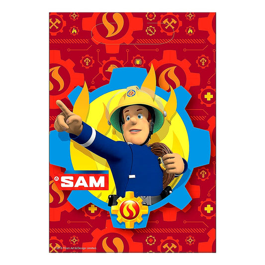 Amscan 9902179 - Partytüten Feuerwehrmann Sam 8 Stück 23 x 16 5 cm Mitgebsel