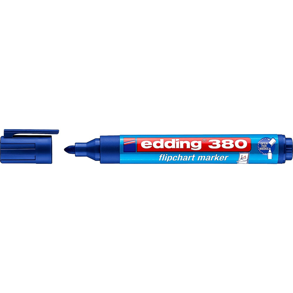 Edding 380 Flipchart-Marker, Rundspitze 1,5–3mm, farbintensiv, trocknet nicht aus