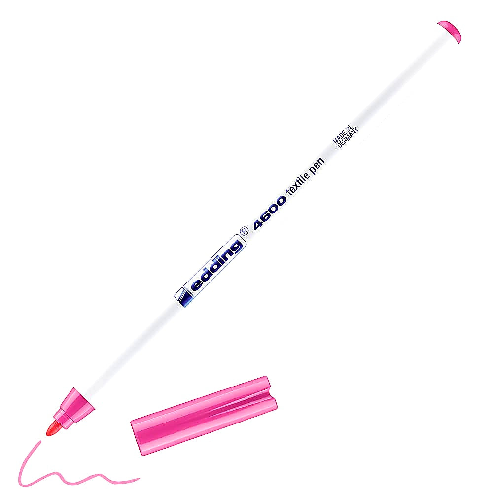 Edding 4600 Textilstift, Stoffmalstift, für kreative Textilgestaltung
