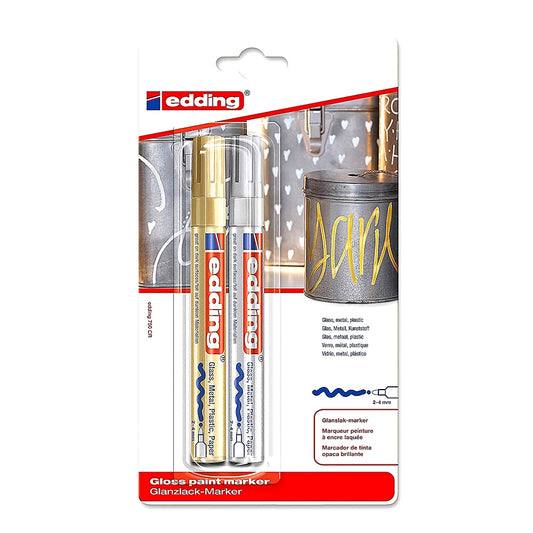Edding 750 Lackmarker, mittlere Spitze 2–4 mm, deckend, für viele Materialien
