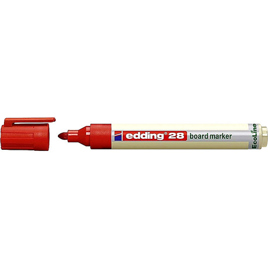 Edding 28 EcoLine Whiteboardmarker schwarz, Rundspitze 1,5–3mm, Boardmarker