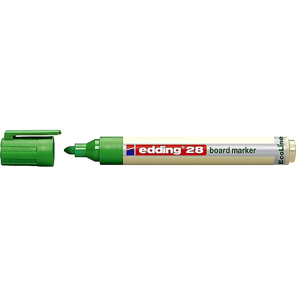 Edding 28 EcoLine Whiteboardmarker schwarz, Rundspitze 1,5–3mm, Boardmarker